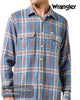 Wrangler Purple Check Shirt - 112357233 - Hugh McElvanna Menswear