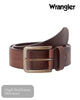 Wrangler structured belts in black and brown - Hugh McElvanna Menswear