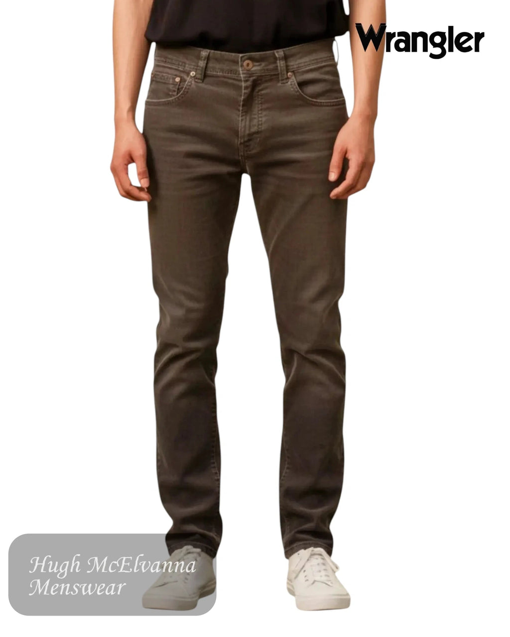 Wrangler TEXAS Brown Needle Cord Jean | W121DX135 - Hugh McElvanna Menswear