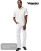 Wrangler White Short Sleeve Shirt - 112362728 - Hugh McElvanna Menswear